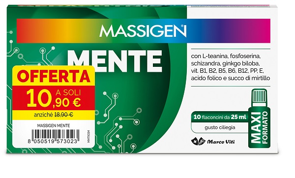 MASSIGEN MENTE 10 FLACONCINI DA 250 ML 10,90 E - farmasorriso.com