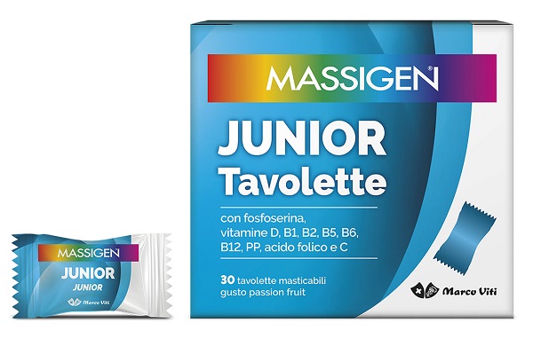 MASSIGEN JUNIOR 30 TAVOLETTE MASTICABILI - farmasorriso.com