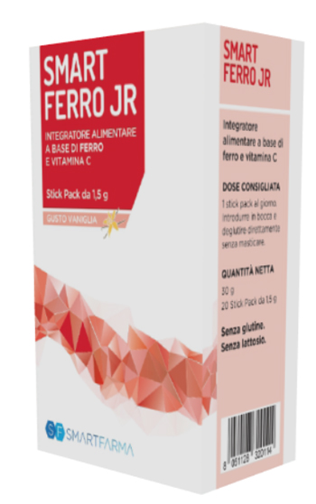 SMART FERRO JR 20 STICK PACK GUSTO VANIGLIA - farmasorriso.com