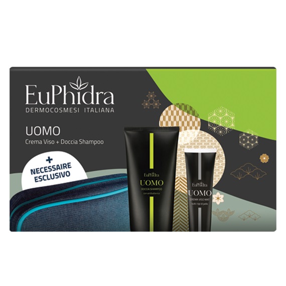 EUPHIDRA UOMO BEAUTY BOX 1 DOCCIA SHAMPOO + 1 CREMA VISO MAT + 1 BEAUTY - farmasorriso.com