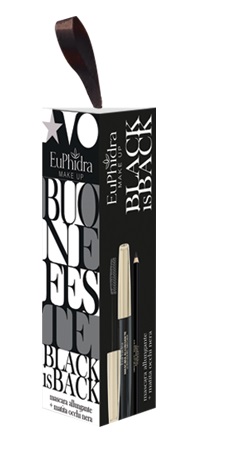 EUPHIDRA COFANETTO BLACK IS BACK 1 MASCARA ALLUNGANTE + 1 MINI MATITA NERA - farmasorriso.com