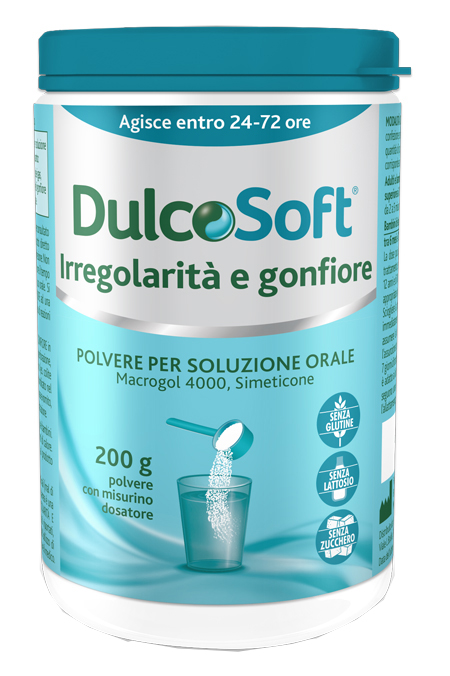 DULCOSOFT IRREGOLARITA' E GONFIORE POLVERE SOLUBILE 200 G - farmasorriso.com