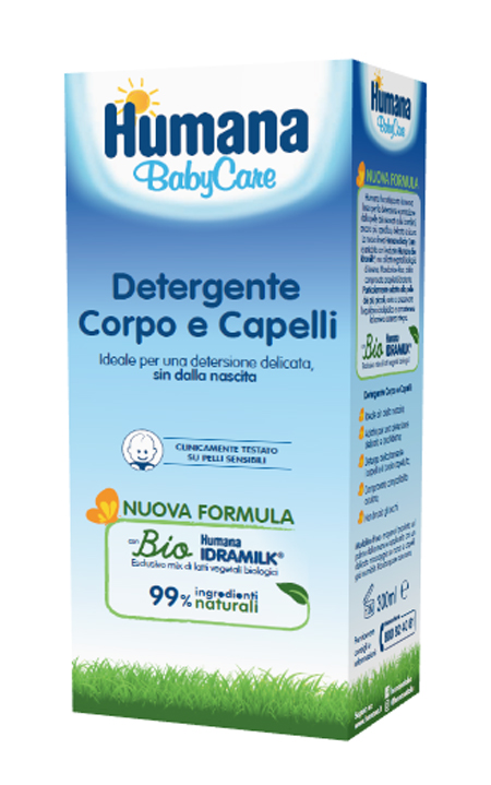 HUMANA BABY CARE DETERGENTE CORPO&CAPELLI 300 ML - farmasorriso.com