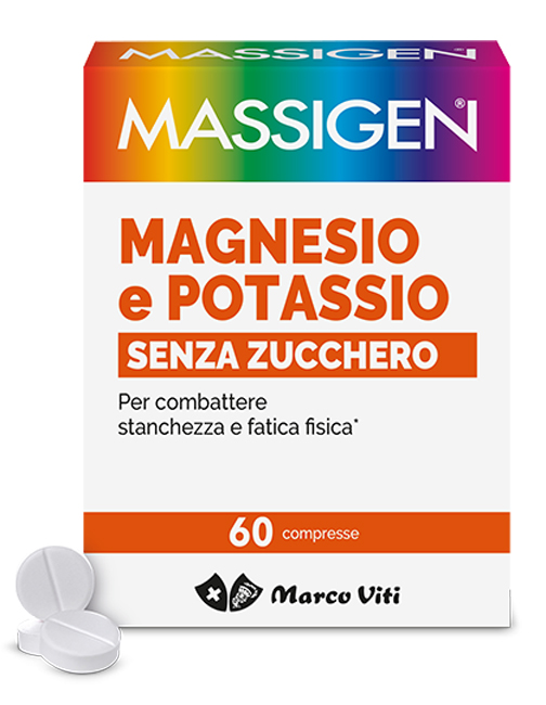 MASSIGEN MAGNESIO POTASSIO 60 COMPRESSE - farmasorriso.com
