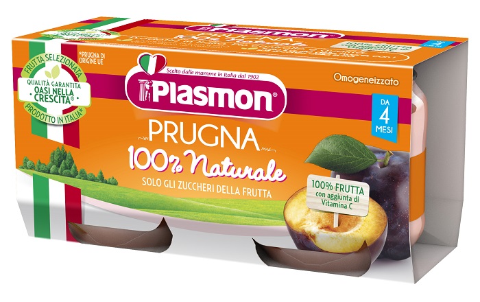 PLASMON OMOGENEIZZATO PRUGNA 2 X 80 G - farmasorriso.com