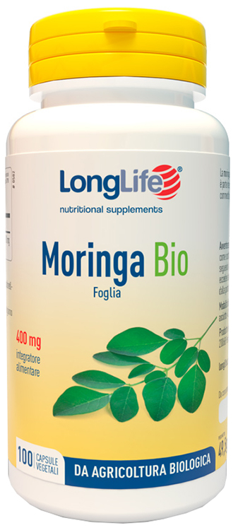 LONGLIFE MORINGA BIO 100 CAPSULE VEGETALI - farmasorriso.com