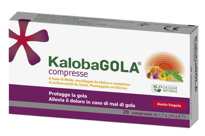 KALOBAGOLA 20 COMPRESSE FRAGOLA - farmasorriso.com