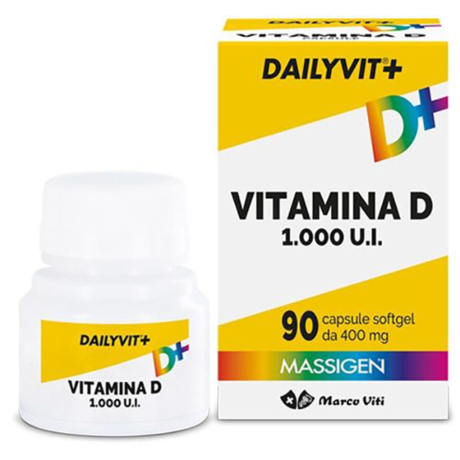 MASSIGEN ABBINATA VITAMINA D 1000 UI 120 PERLE - farmasorriso.com