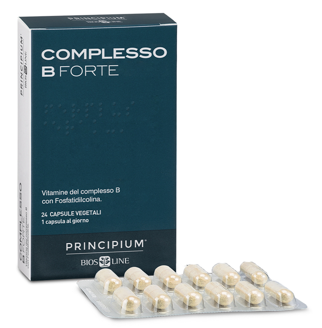 PRINCIPIUM COMPLESSO B FORTE 24 CAPSULE VEGETALI - farmasorriso.com
