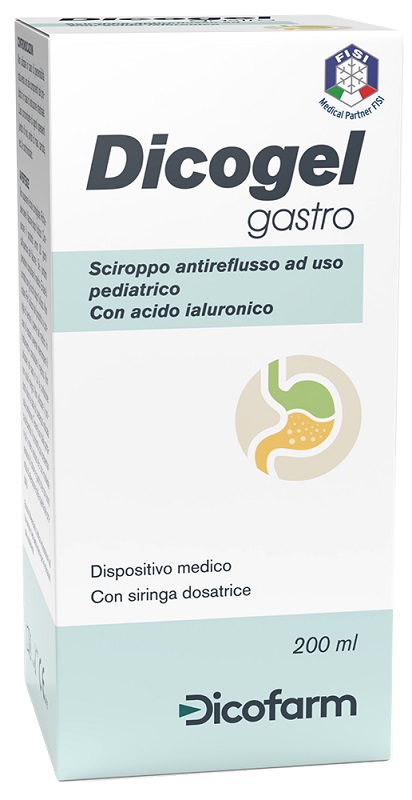 SCIROPPO ANTIREFLUSSO PEDIATRICO DICOGEL GASTRO 200 ML - farmasorriso.com