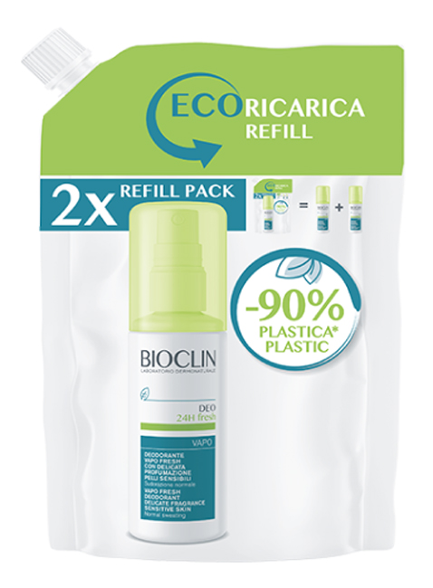 BIOCLIN DEO 24H FRESH VAPO RICARICA 200 ML - farmasorriso.com