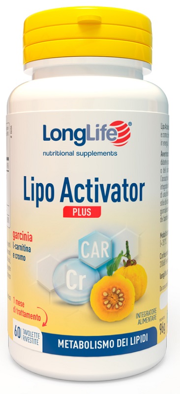 LONGLIFE LIPO ACTIVATOR PLUS 60 TAVOLETTE RIVESTITE DA 1,6 G - farmasorriso.com