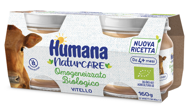 HUMANA OMOGENEIZZATO VITELLO BIOLOGICO 2 PEZZI 80 G - farmasorriso.com