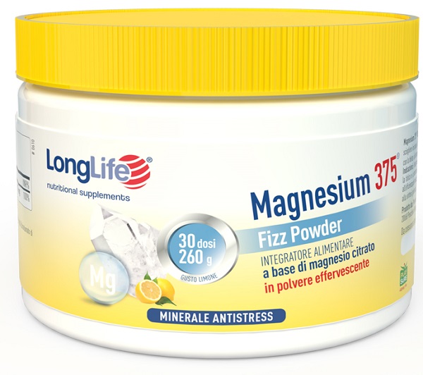 LONGLIFE MAGNESIUM 375 FIZZ POWDER 260 G - farmasorriso.com