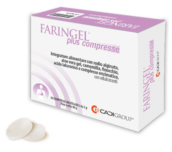 FARINGEL PLUS 20 COMPRESSE MASTICABILI - farmasorriso.com