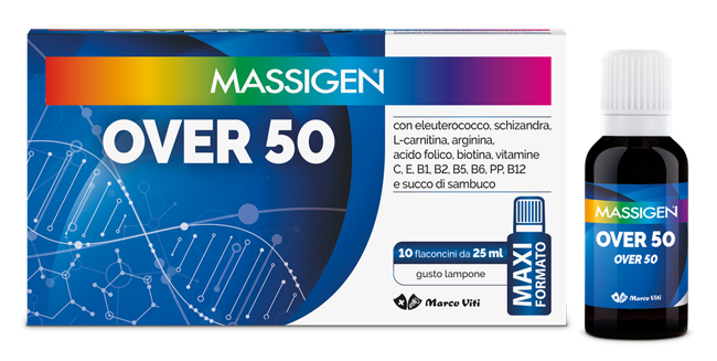 MASSIGEN OVER 50 10 FLACONI DA 25 ML - farmasorriso.com