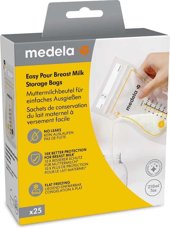 EASY POUR SACCA CONSERVAZIONE LATTE MATERNO 25 PEZZI - farmasorriso.com