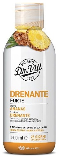 DR VITI DRENANTE FORTE ANANAS 500 ML SENZA ZUCCHERI - farmasorriso.com