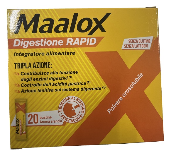MAALOX DIGESTIONE RAPID 20 BUSTINE DA 2 G - farmasorriso.com