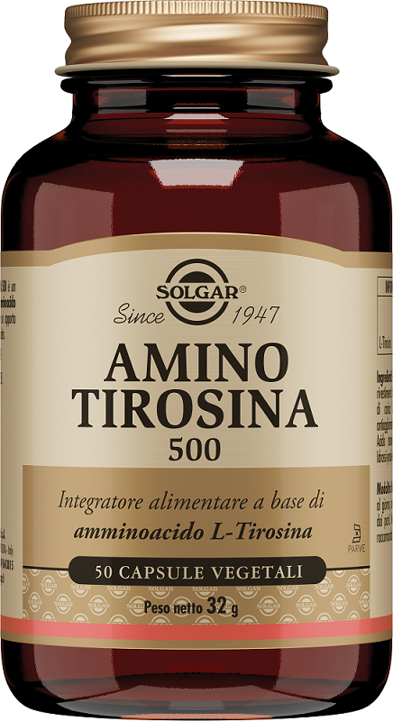 AMINO TIROSINA 500 50 CAPSULE VEGETALI - farmasorriso.com