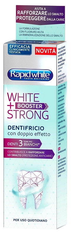 RAPID WHITE DENTIFRICIO WHITE+BOOSTER STRONG 75ML - farmasorriso.com