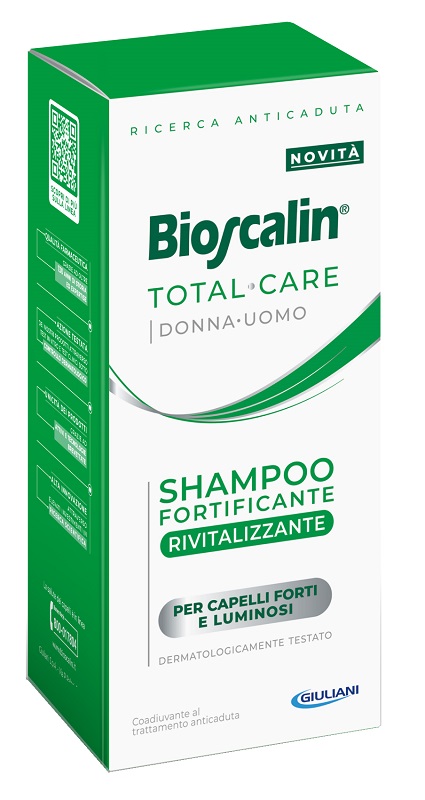 BIOSCALIN TOTAL CARE SHAMPOO FORTIFICANTE RIVITALIZZANTE 200 ML - farmasorriso.com