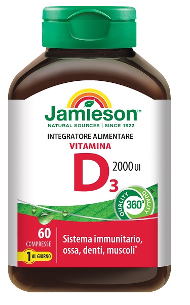 JAMIESON VITAMINA D3 2000UI 60 COMPRESSE - farmasorriso.com