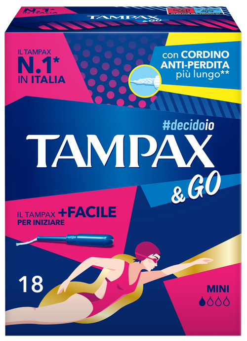 TAMPAX &GO MINI 18 PEZZI - farmasorriso.com