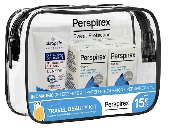 PERSPIREX ROLL ON ORIGINAL TRAVEL KIT 2 ROLL ON ORIGINAL 20 ML + 1 DETERGENTE ALTRAPELLE OMAGGIO - farmasorriso.com