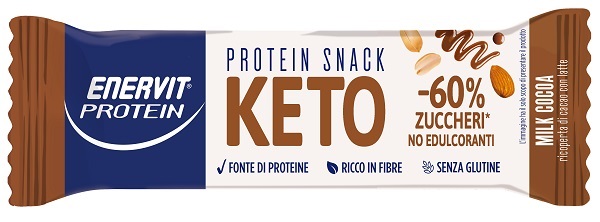 ENERVIT PROTEIN SNACK KETO MILK COCOA 35 G - farmasorriso.com