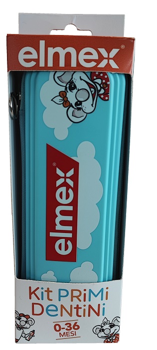 ELMEX KIT PRIMI DENTINI 0-36 MESI 1 ELMEX BIMBI DENTIFRICIO 50 ML + 1 ELMEX SPAZZOLINO BIMBI EDUCATIVO NEW 0-3 ANNI - farmasorriso.com