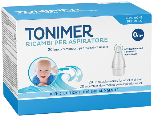 RICAMBI ASPIRATORE NASALE TONIMER 20 PEZZI - farmasorriso.com