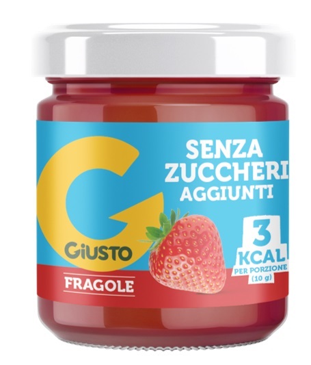 GIUSTO CONFETTURA FRAGOLA SENZA ZUCCHERO 200 G - farmasorriso.com