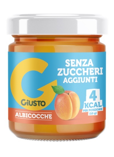GIUSTO CONFETTURA ALBICOCCA SENZA ZUCCHERO 200 G - farmasorriso.com