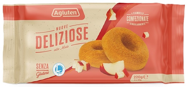 AGLUTEN NUOVE DELIZIOSE 4 PEZZI DA 55 G - farmasorriso.com