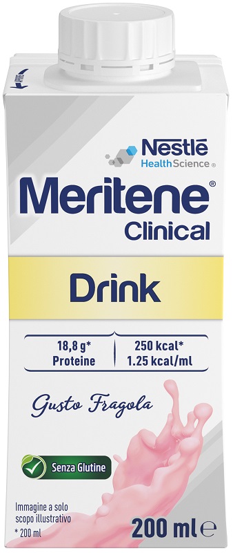 MERITENE CLINICAL DRINK FRAGOLA 200 ML - farmasorriso.com