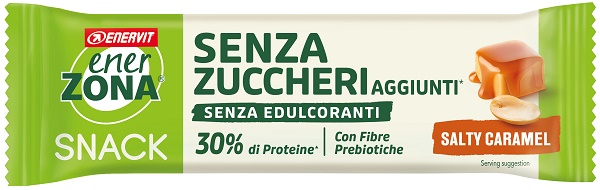 ENERZONA SNACK SALTY CARAMEL RICOPERTA DI CACAO CON LATTE 33G - farmasorriso.com
