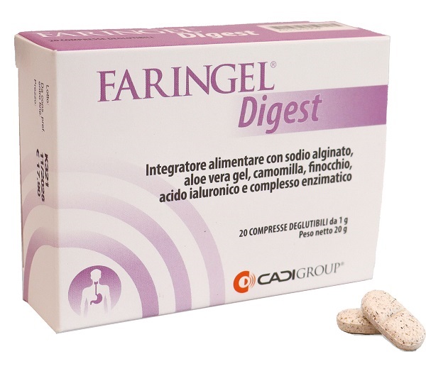 FARINGEL DIGEST 20 COMPRESSE DEGLUTIBILI - farmasorriso.com