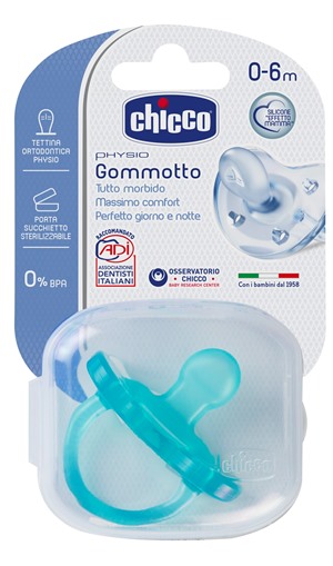 CHICCO GOMMOTTO IN SILICONE BOY 0-6 MESI 1 PEZZO - farmasorriso.com