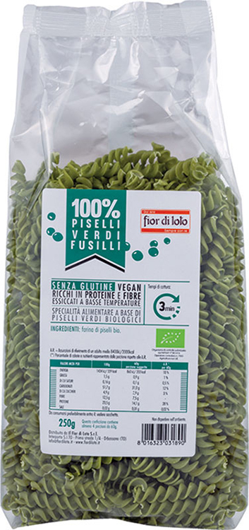 FUSILLI DI PISELLI BIO 250 G - farmasorriso.com