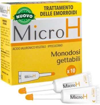 MICRO H GEL EMORROIDARIO MONODOSE 10 PEZZI - farmasorriso.com