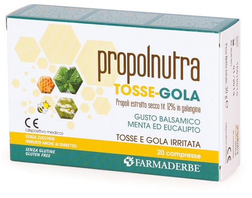PROPOLNUTRA TOSSE-GOLA 20 COMPRESSE - farmasorriso.com