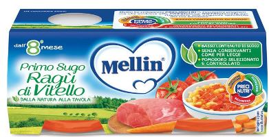 MELLIN PRIMOSUGO RAGU' DI VITELLO 2 VASETTI DA 80 G - farmasorriso.com