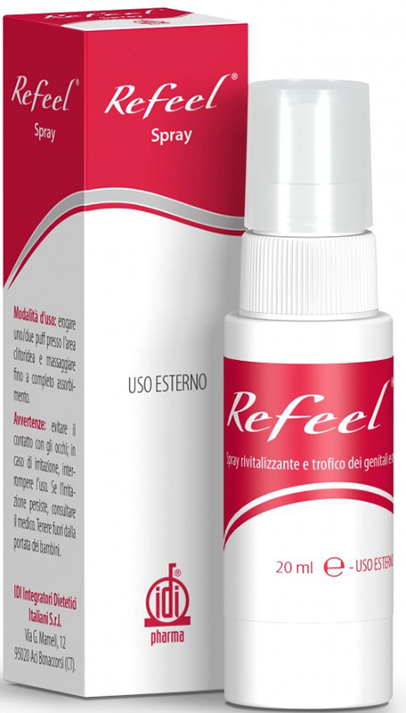 REFEEL SPRAY RIVITALIZZANTE E TROFICO DEI GENITALI ESTERNI FEMMINILI 20 ML - farmasorriso.com
