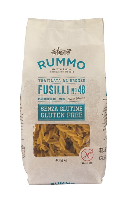 RUMMO FUSILLI N48 DI RISO INTEGRALE E MAIS 400 G - farmasorriso.com
