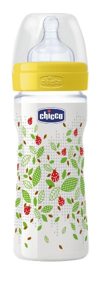 CHICCO BIBERON WELL BEING IN POLIPROPILENE UNISEX DA 250 ML MEDIUM SILICONE ITA - farmasorriso.com