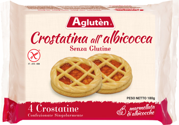 AGLUTEN CROSTATINA ALL'ALBICOCCA 180 G - farmasorriso.com