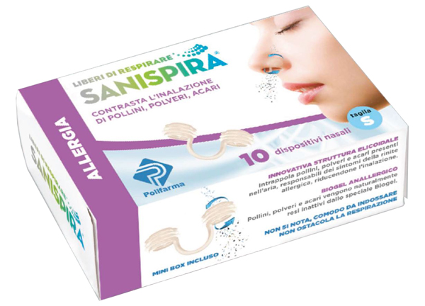 SANISPIRA ALLERGIA DISPOSITIVO NASALE 10 PEZZI TAGLIA S - farmasorriso.com
