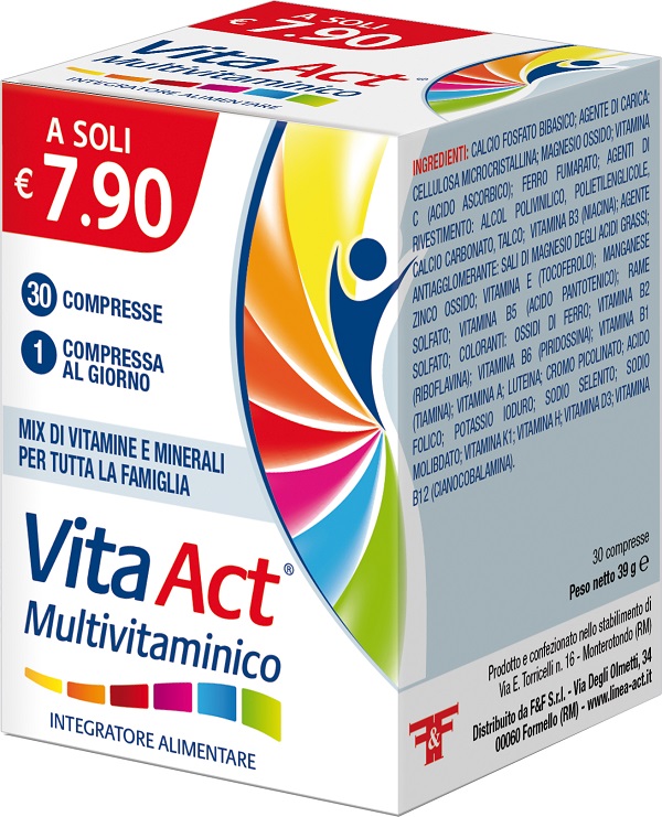 VITA ACT MULTIVITAMINICO 30 COMPRESSE - farmasorriso.com