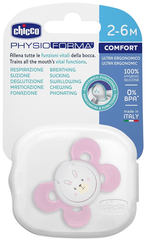 CHICCO SUCCHIETTO COMFORT GIRL IN SILICONE 2-6 MESI 1 PEZZO - farmasorriso.com